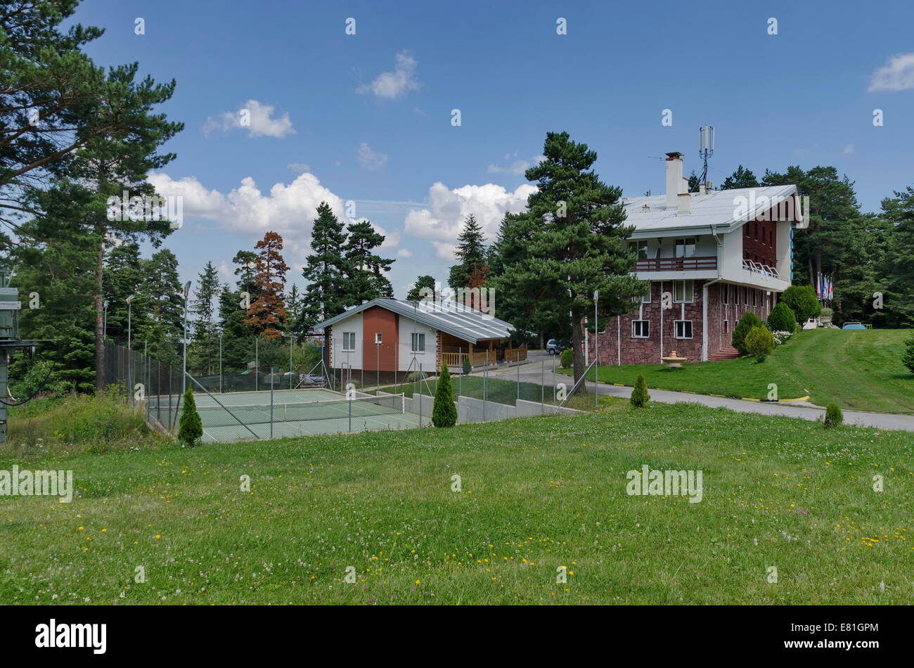 Una casa per le vacanze in montagna Rila, Bulgaria Foto Stock