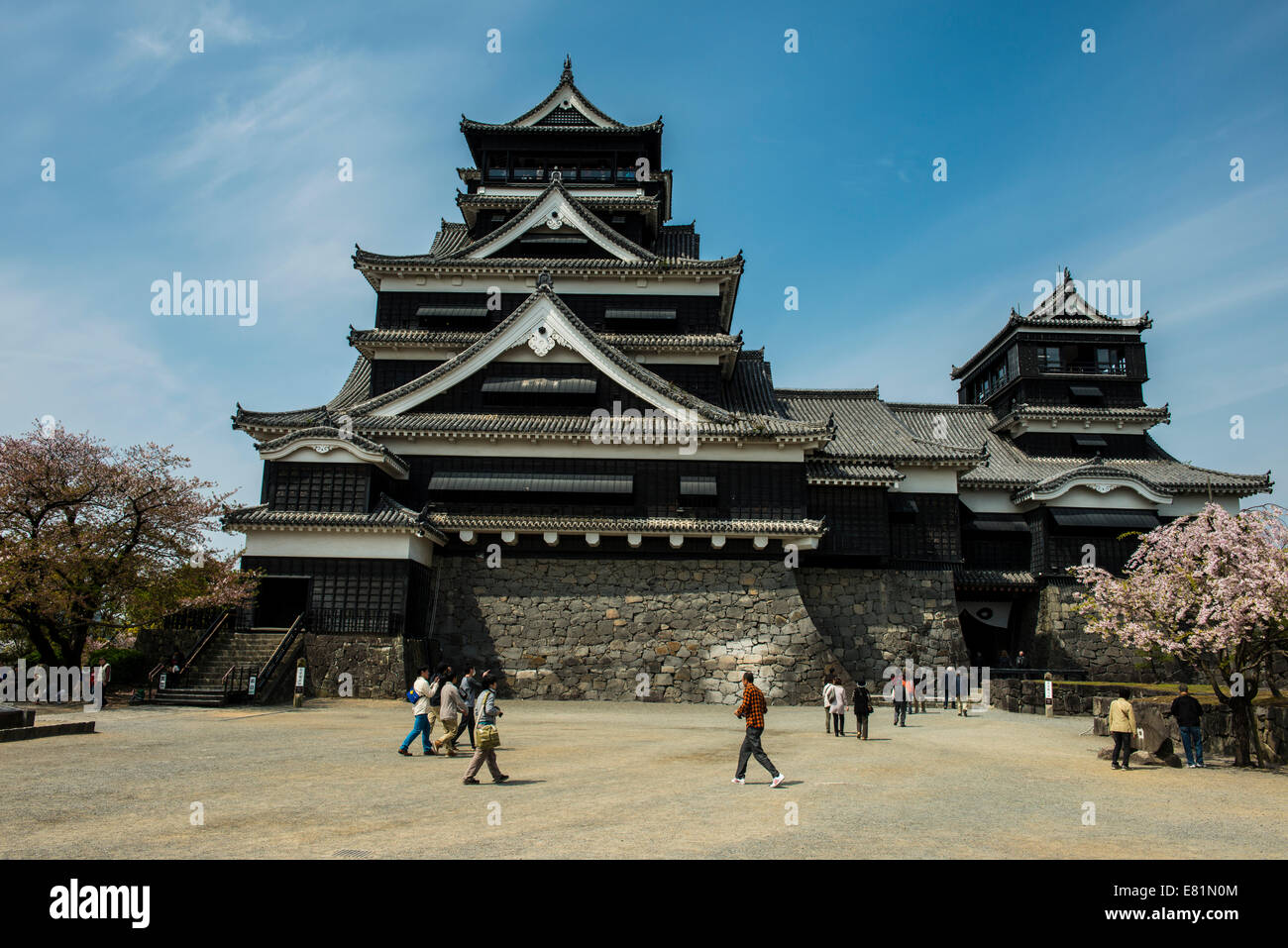 Castello di Kumamoto, Kumamoto, Prefettura di Kumamoto, Giappone Foto Stock