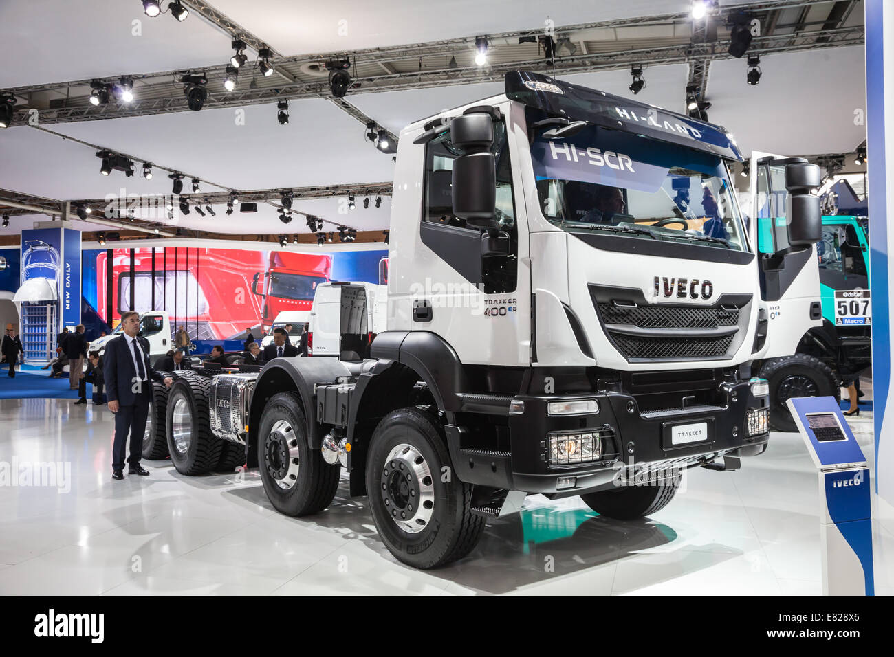 Nuovo Iveco Trakker 400 al sessantacinquesimo IAA Veicoli Commerciali 2014 a Hannover, Germania Foto Stock