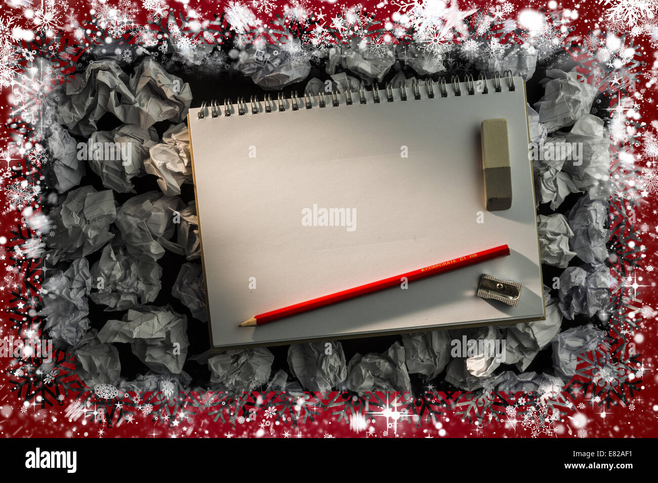 Immagine composita della cornice di neve Foto Stock