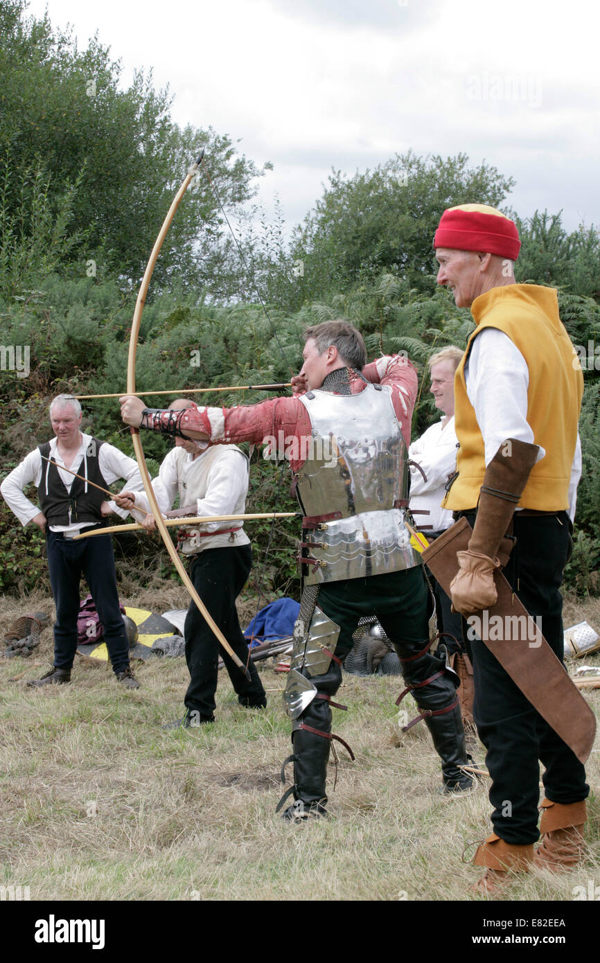 Arciere medievale Foto Stock