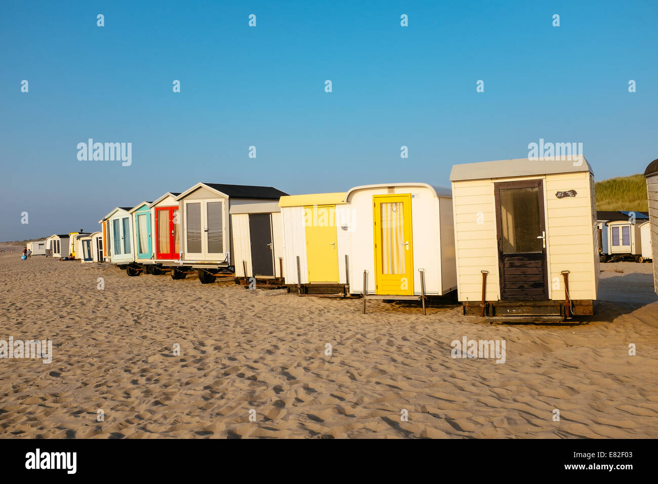 Spiaggia rimorchi , Zandvoort, Paesi Bassi Foto Stock