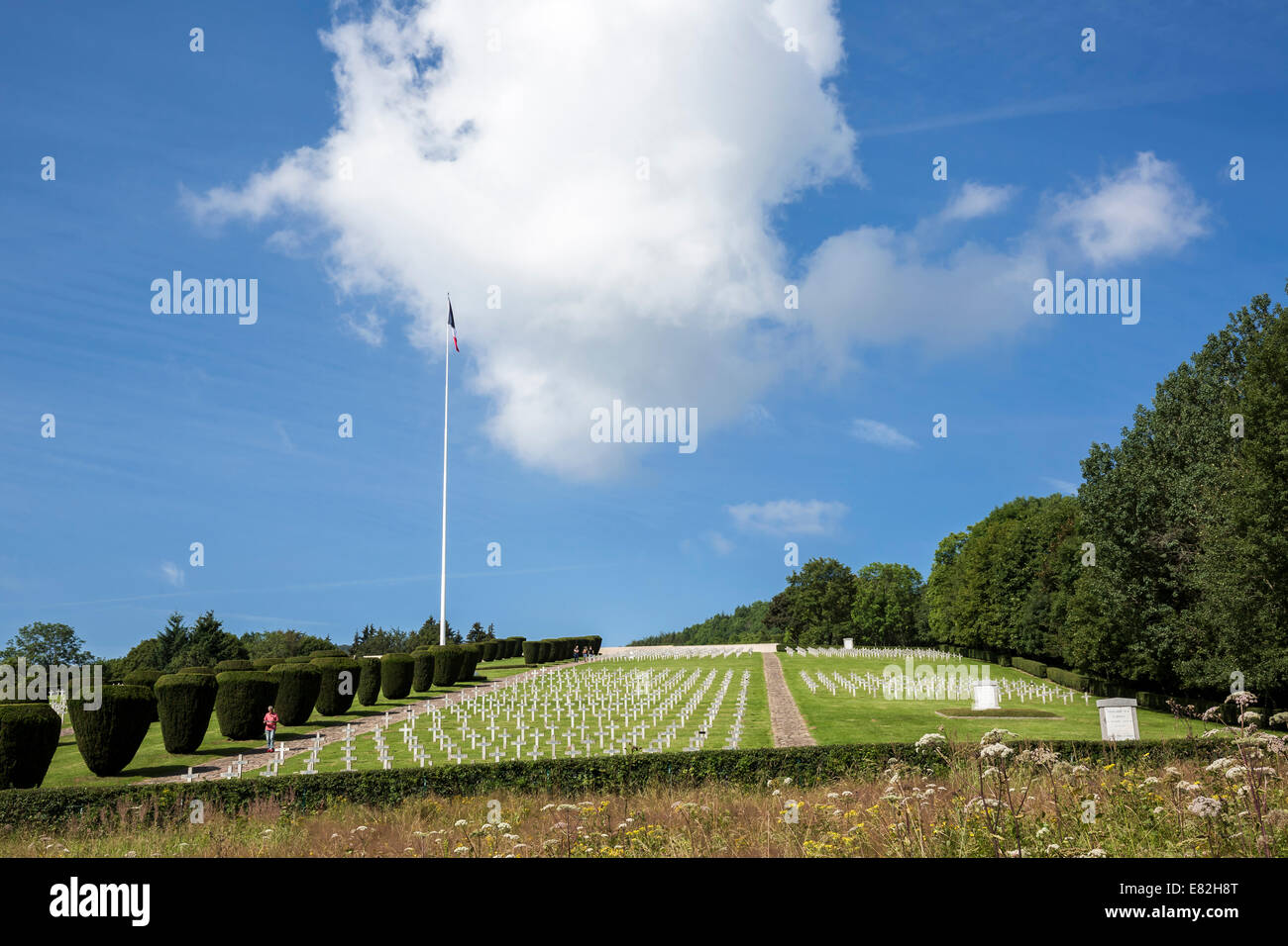 Francia, Vosges, cimitero militare al Vieil Armand in Ballon des Vosges Natura Park Foto Stock