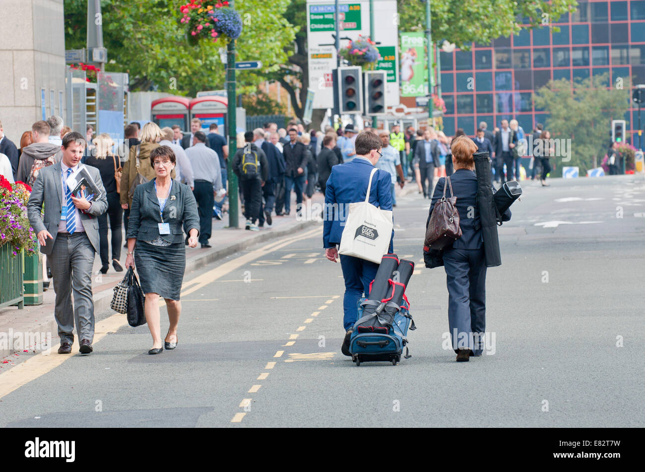 Birmingham, West Midlands, Regno Unito. Il 29 settembre 2014. La seconda giornata del congresso del partito conservatore. Credito: Graham M. Lawrence/Alamy Live News. Foto Stock