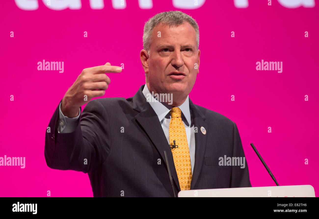 Biil De Blasio-109esimo sindaco di New York Foto Stock