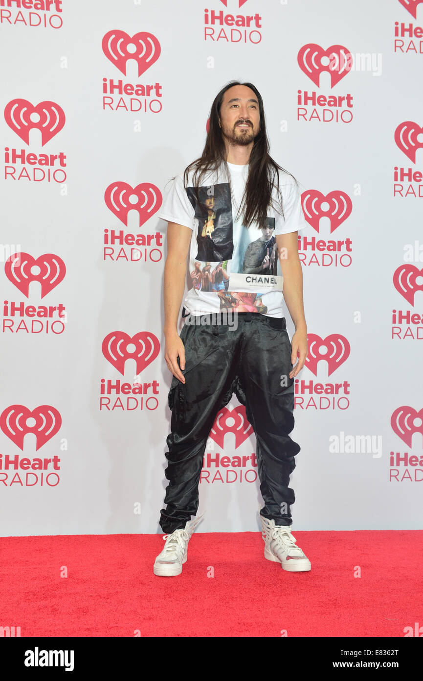 DJ Steve Aoki assiste il 2014 iHeartRadio Music Festival di Las Vegas Foto Stock