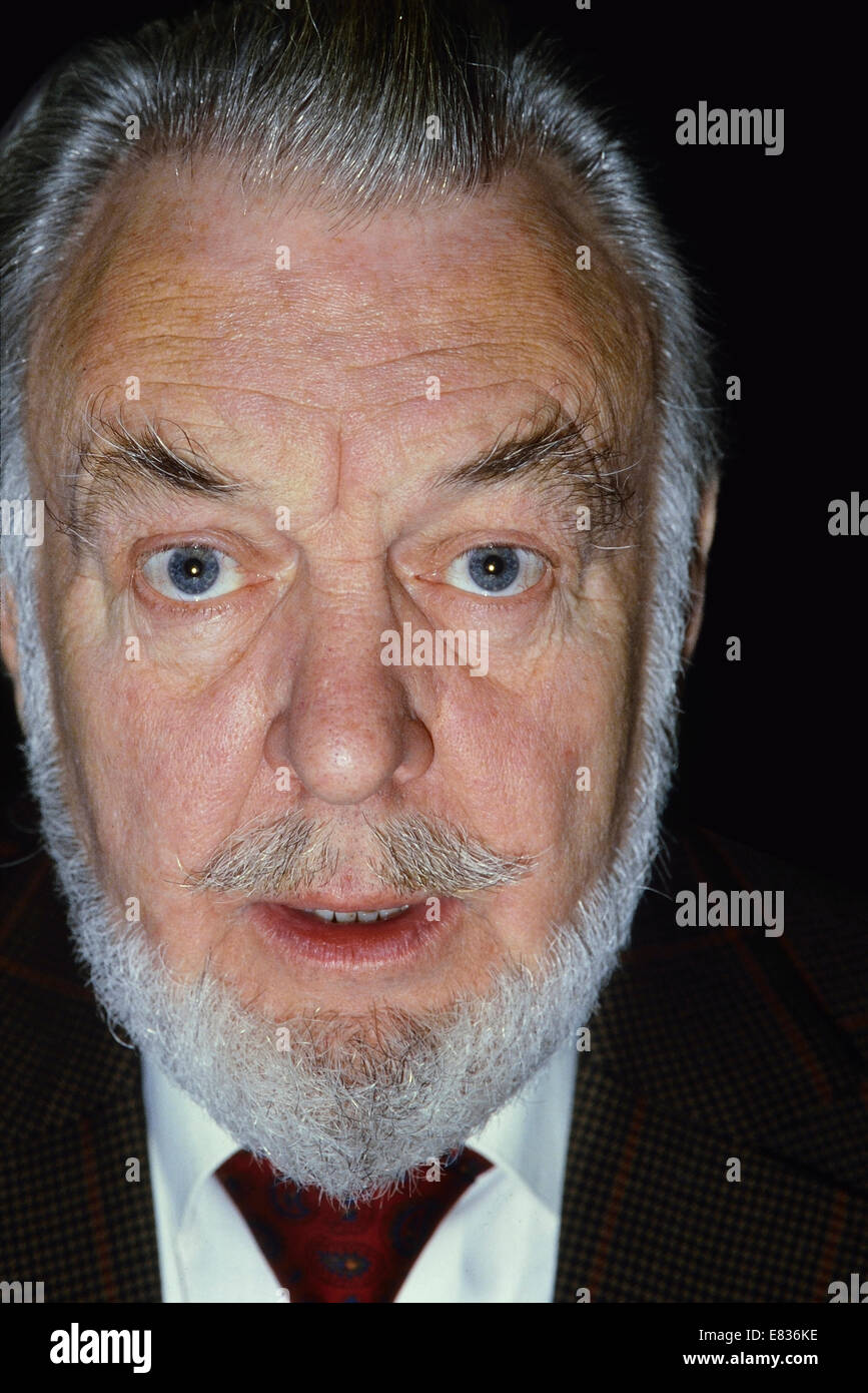 Attore inglese Sir Donald Sinden Circa ottanta Foto Stock