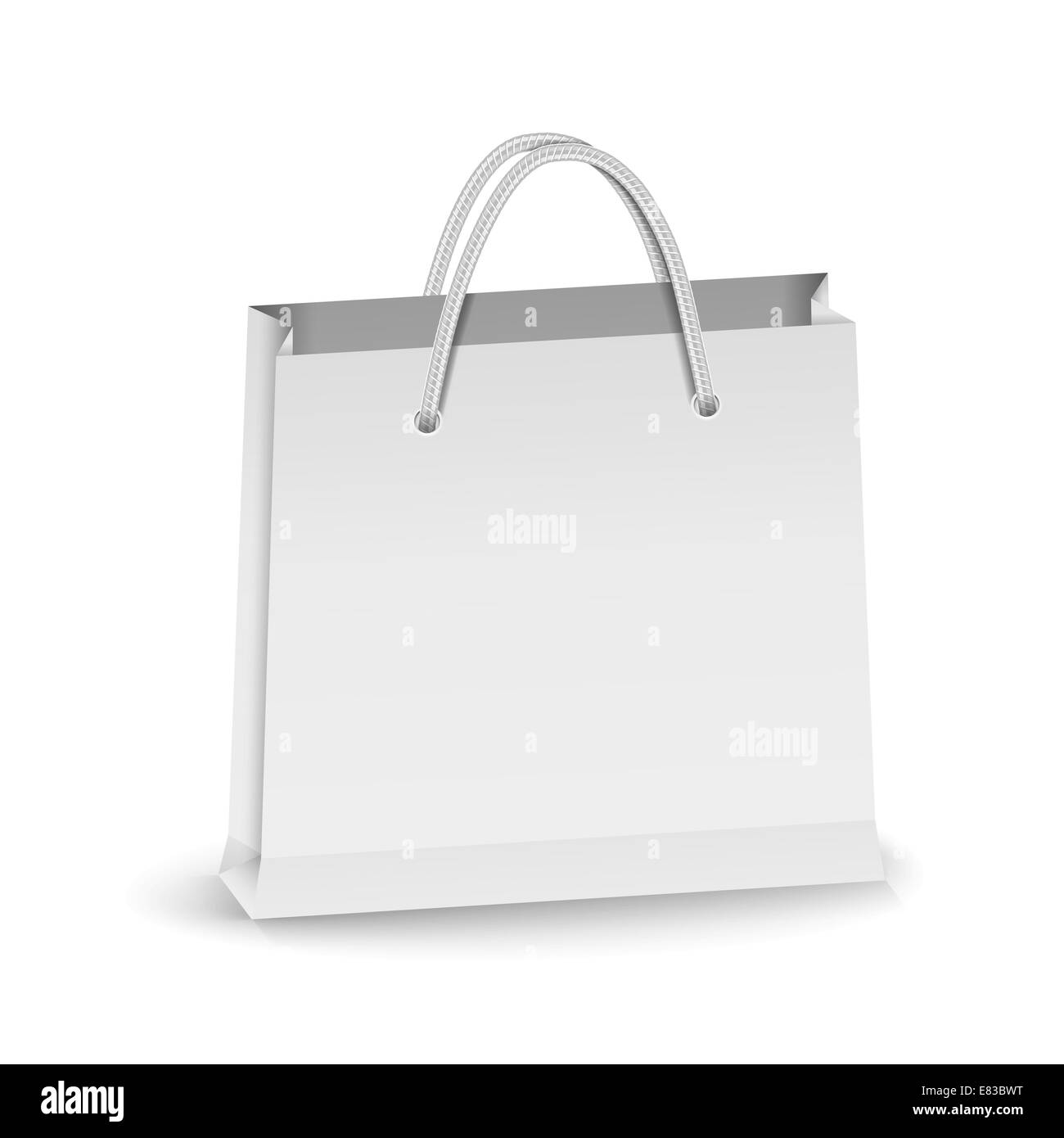 Carta grigia shopping bag Foto Stock