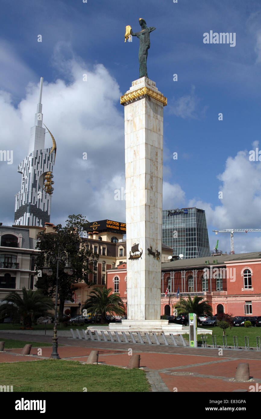 La statua di Medea nel centro di Batumi, Georgia Giovedì 11 Settembre 2014 Foto Stock