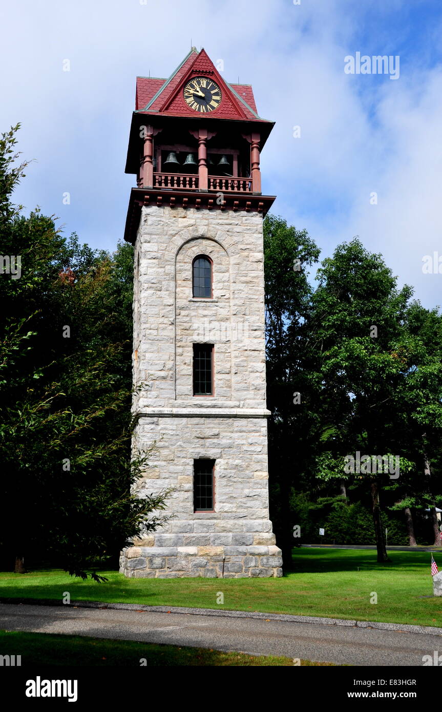 Stockbridge, Massachusetts: 1878 Bambini Torre di suoni di avviso Foto Stock