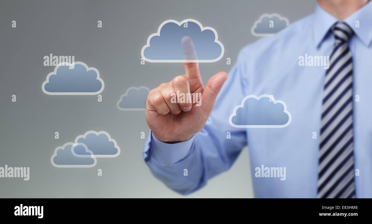 Il cloud computing concept Foto Stock