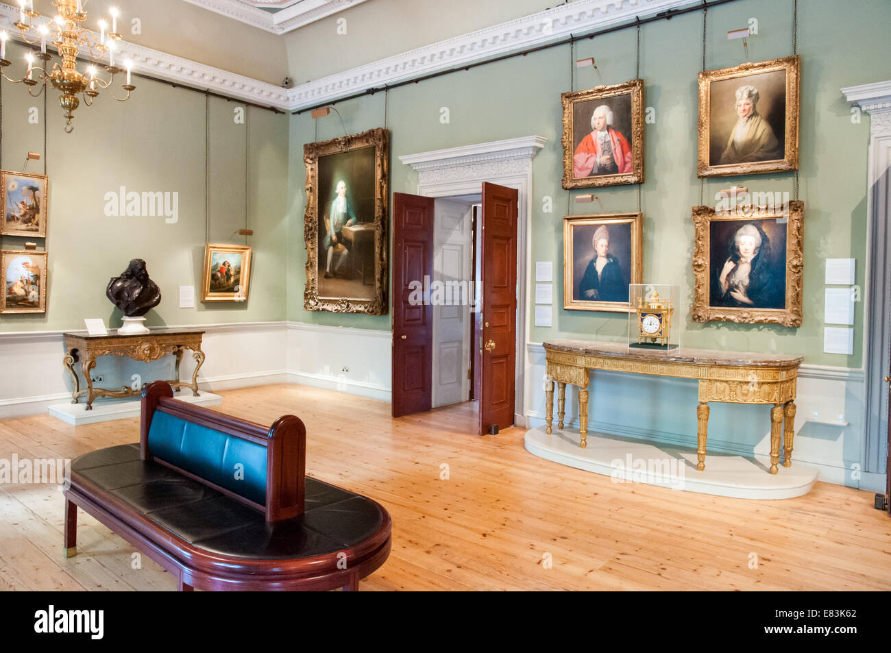 Una camera nella Courtauld Gallery di Londra, England, Regno Unito Foto Stock