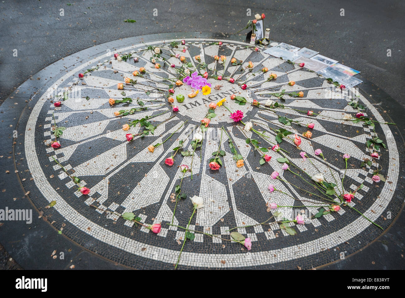 Strawberry Fields Central Park di New York City Foto Stock