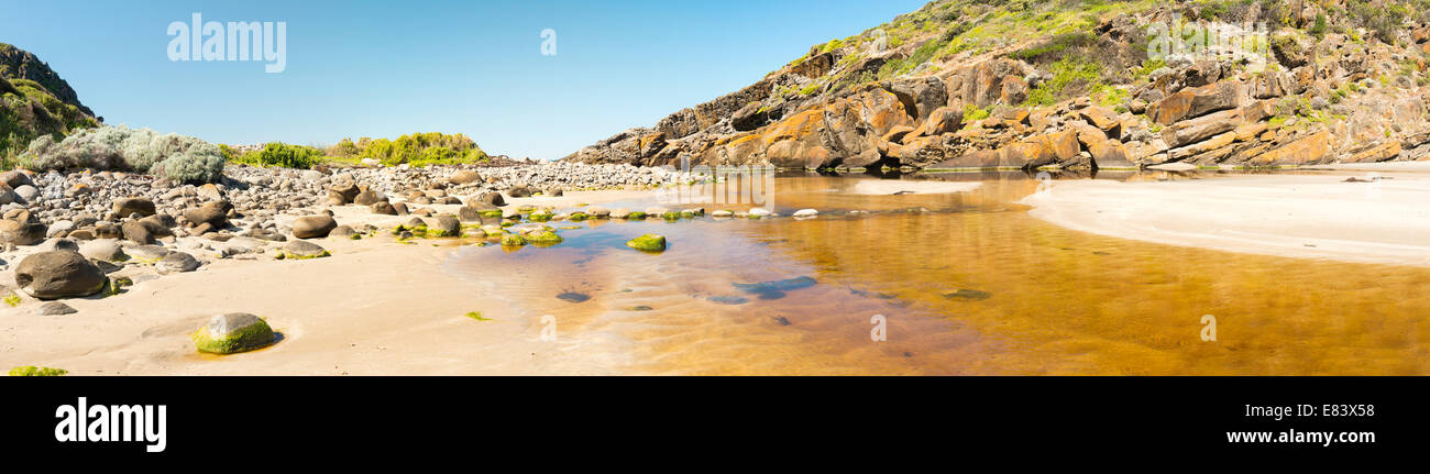 Deep Creek Conservation Park sulla Penisola di Fleurieu in Sud Australia in formato panoramico Foto Stock
