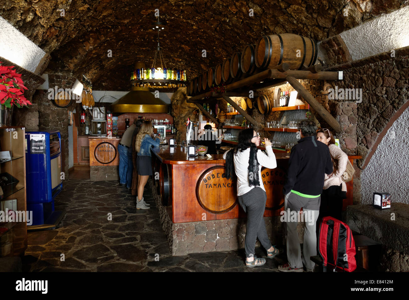 Bodegas Tamanca bar, San Nicolás, La Palma Isole Canarie Spagna Foto Stock