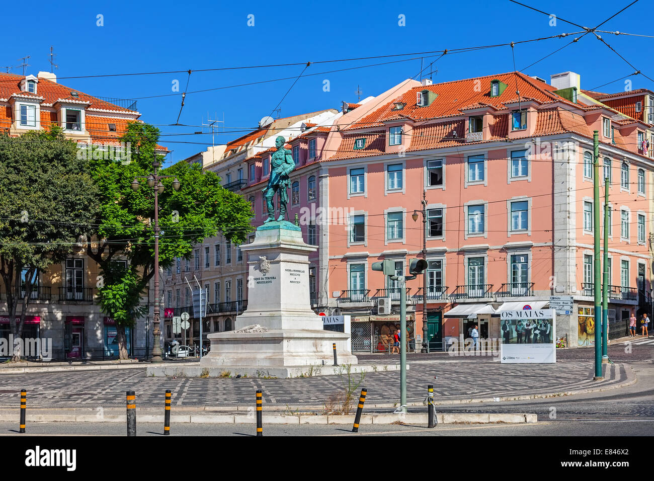 Duque da Piazza Terceira, in Cais do Sodre. Questa zona è ben nota vita notturna di Lisbona spot. Foto Stock