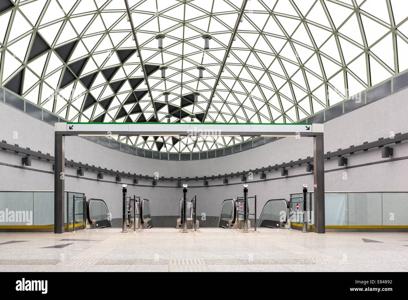 Metro moderno interno Foto Stock