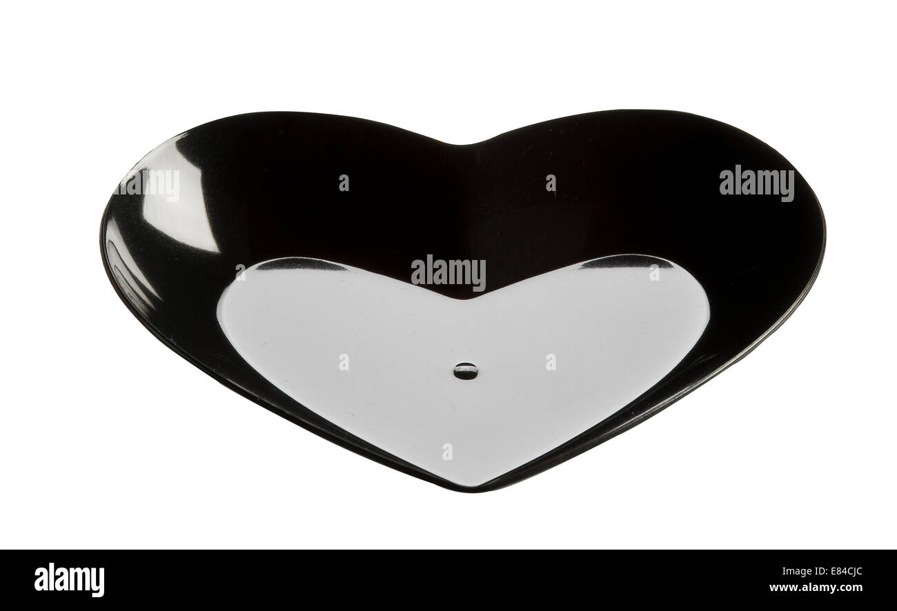 Cuore Nero piatto Foto Stock