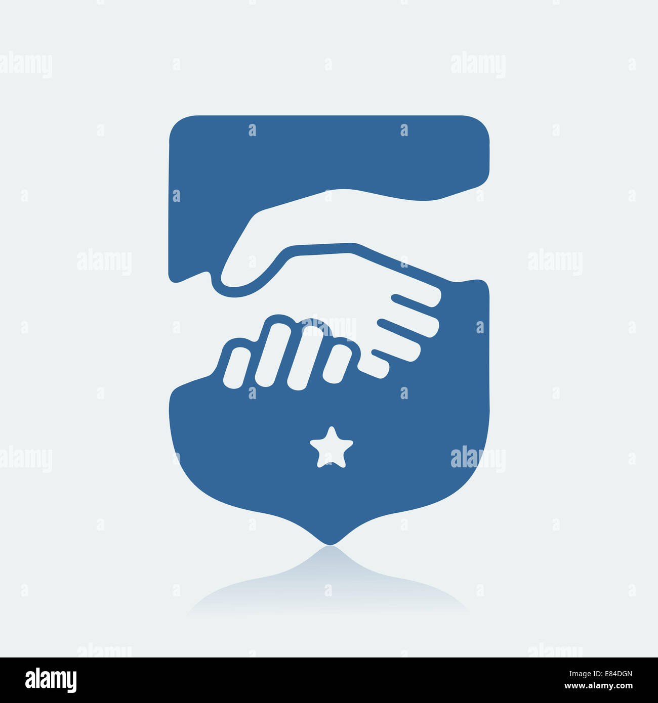 Il simbolo di handshake eps 8 formato di file Foto Stock