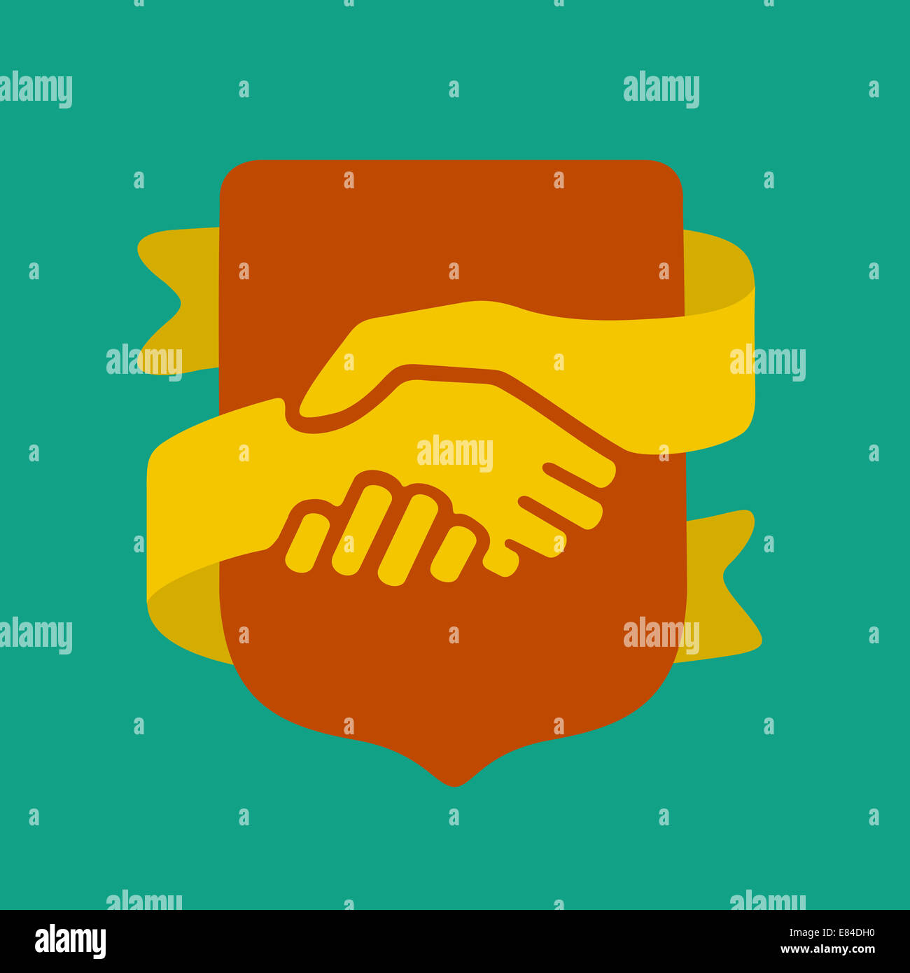 Il simbolo di handshake eps 8 formato di file Foto Stock