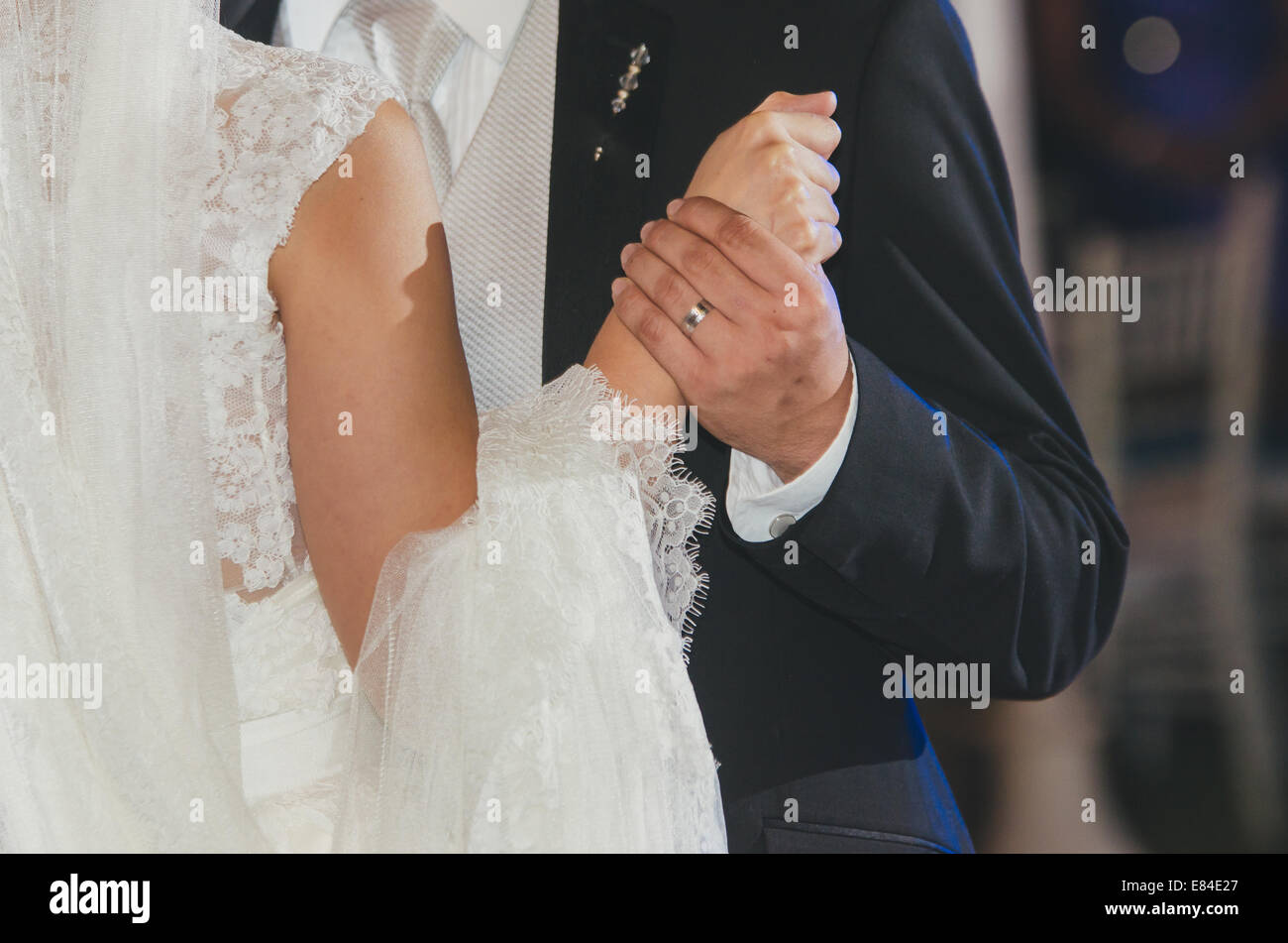 momenti di matrimonio Foto Stock