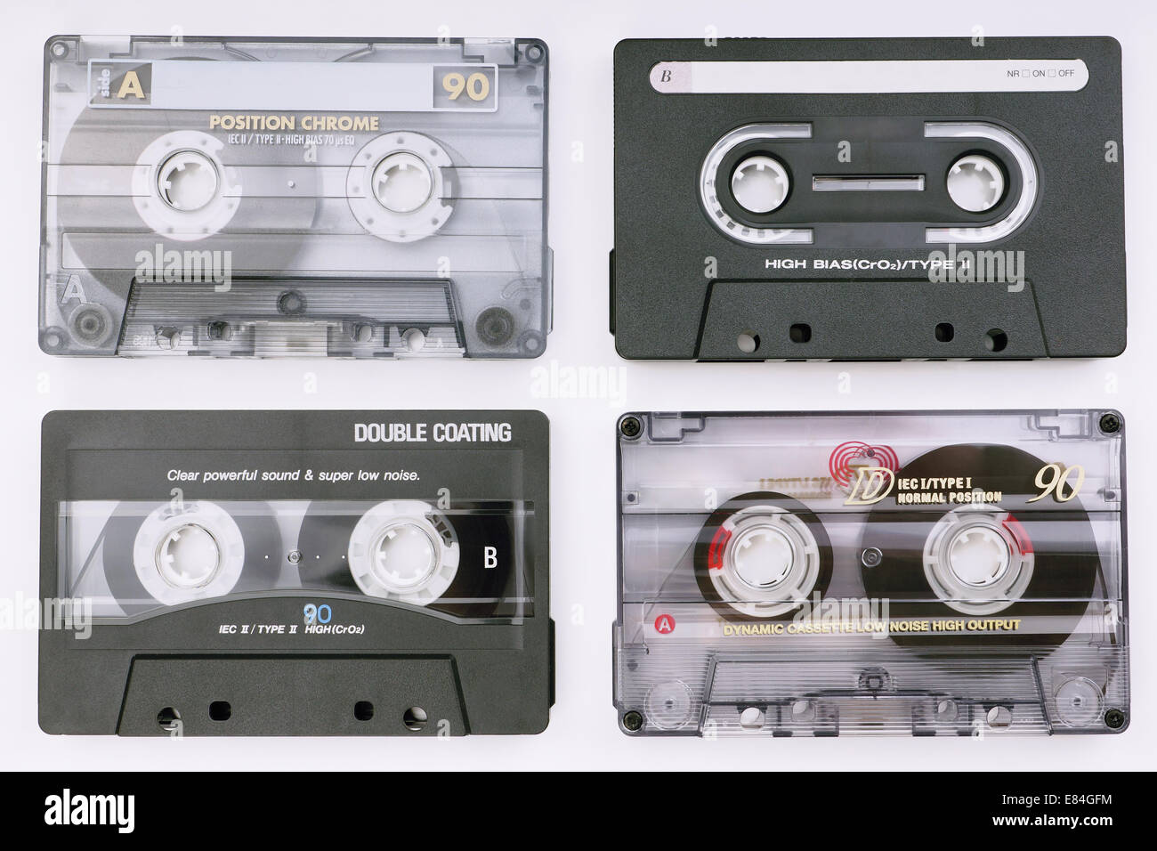 Assortimento di cassette di musica Foto Stock