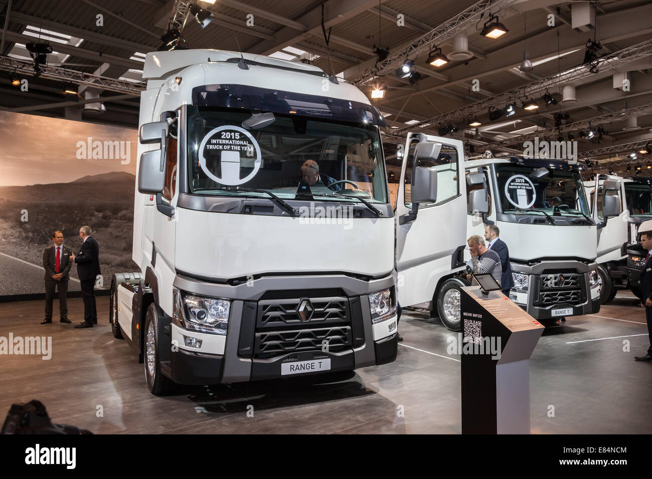 La gamma RENAULT T carrello al sessantacinquesimo IAA Veicoli Commerciali 2014 Fiera di Hannover in Germania Foto Stock