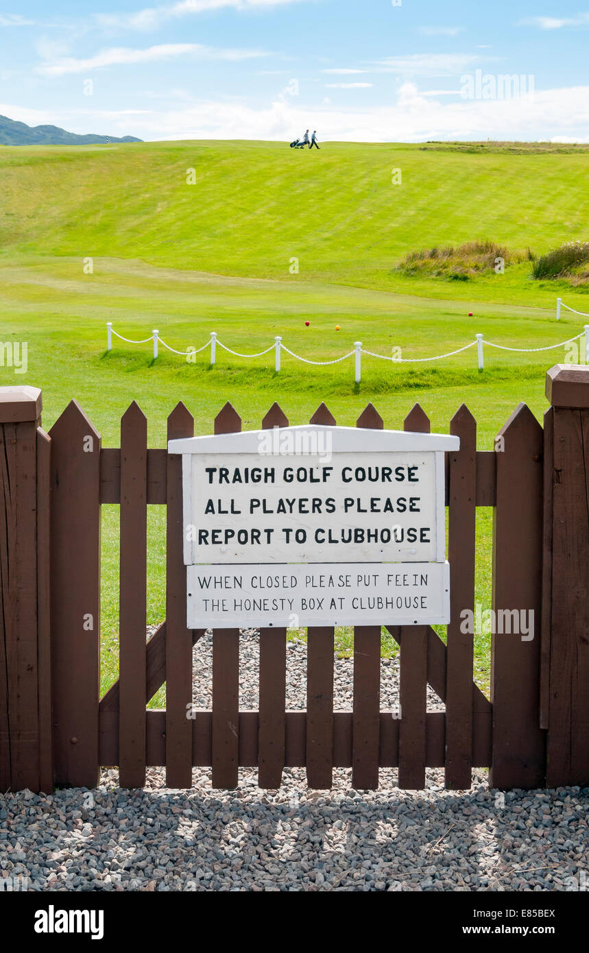 Traigh Campo da Golf, Morar, West Highlands, Scotland, Regno Unito Foto Stock
