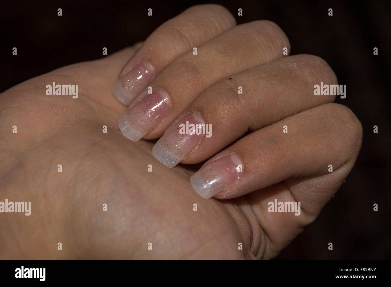 Chiodi che sono appena stati curati Foto Stock