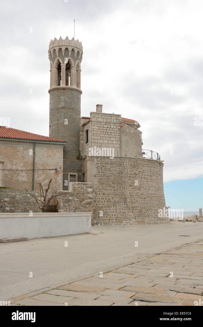 Faro di Pirano - Slovenia coast Foto Stock