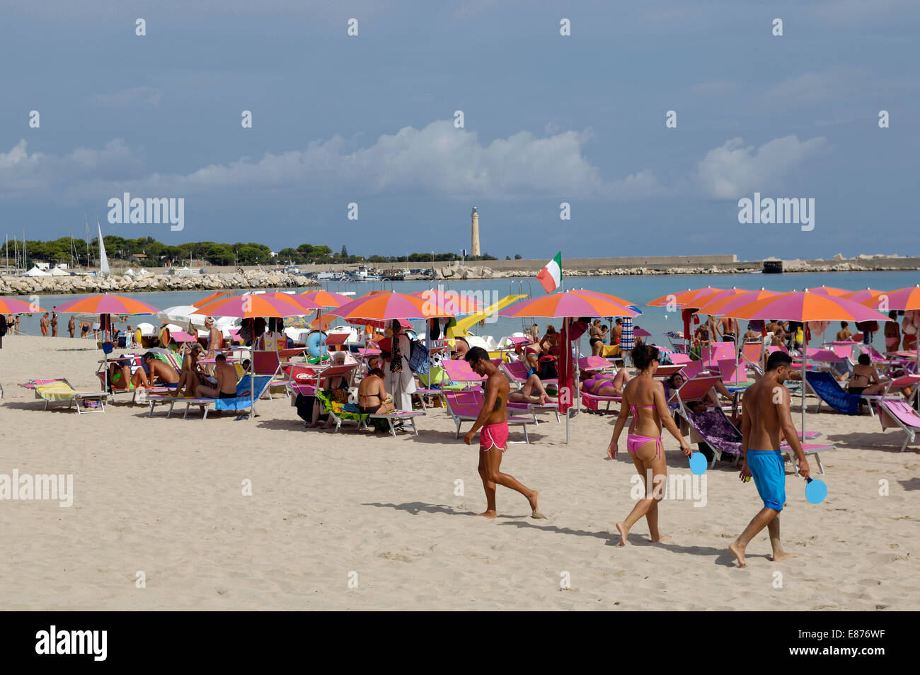 Vista sulla spiaggia di San Vito lo Capo Foto Stock