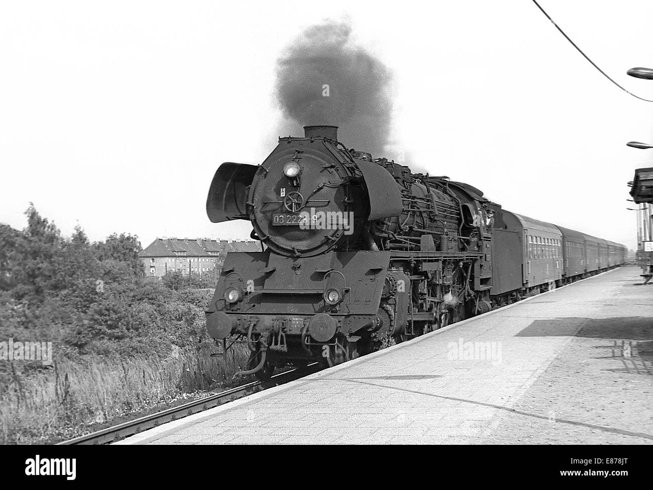 Berlino, DDR, 03 2228 nella stazione Schoeneweide Foto Stock