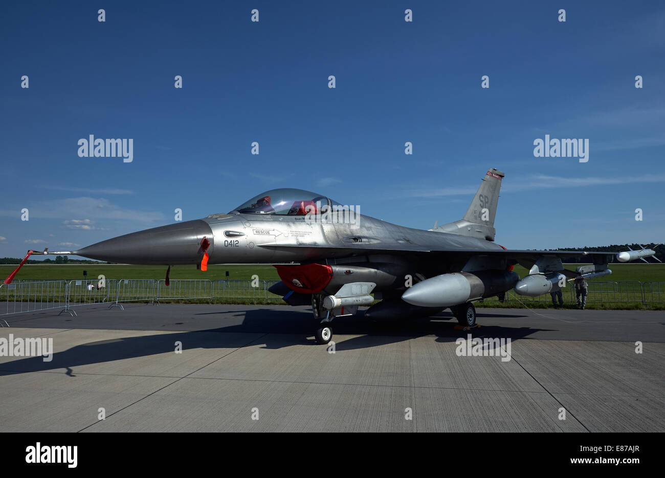 Schoenefeld, Germania, un F-16 a ILA 2014 Foto Stock