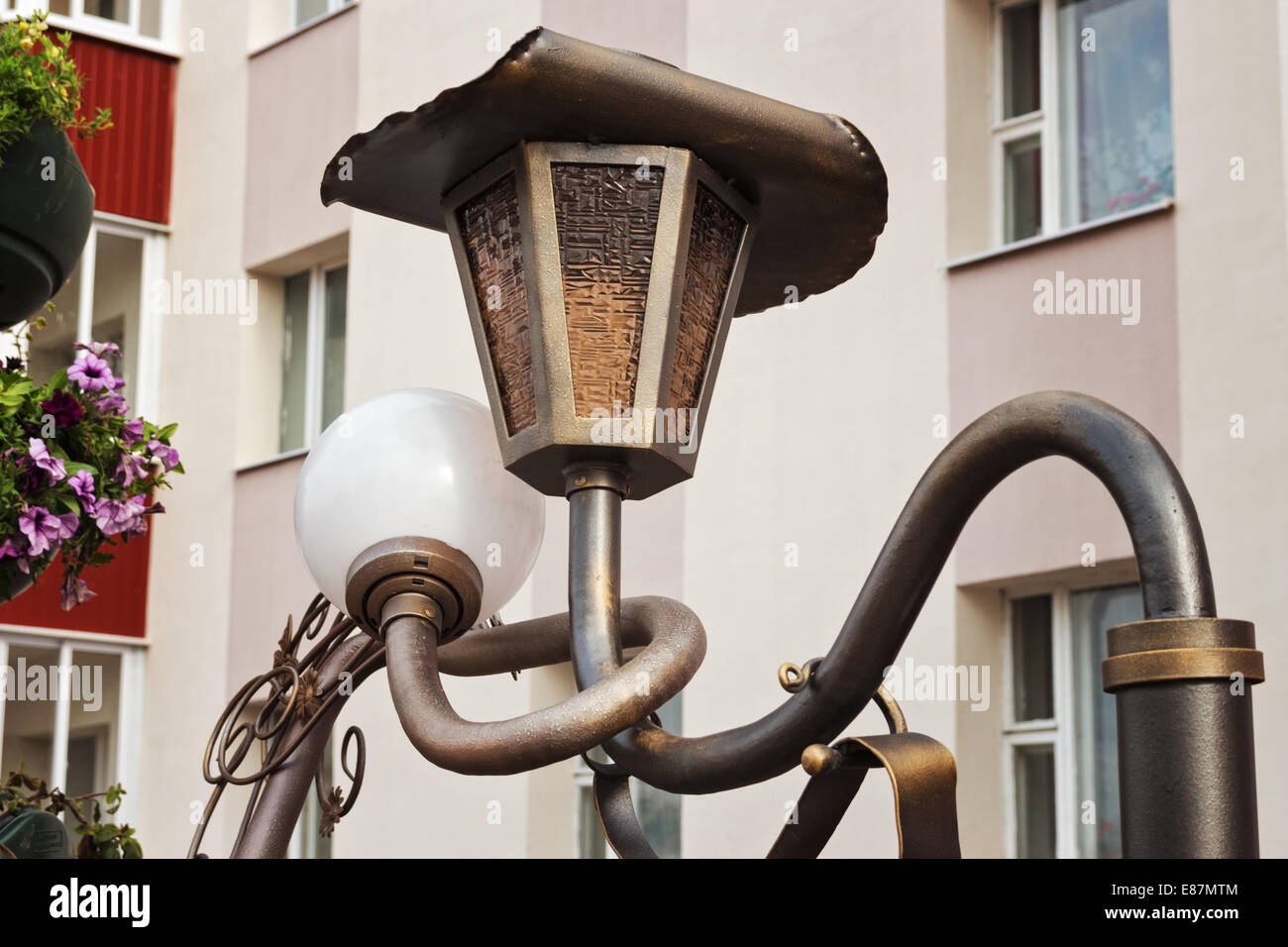 Amore lampada su strada. Foto Stock