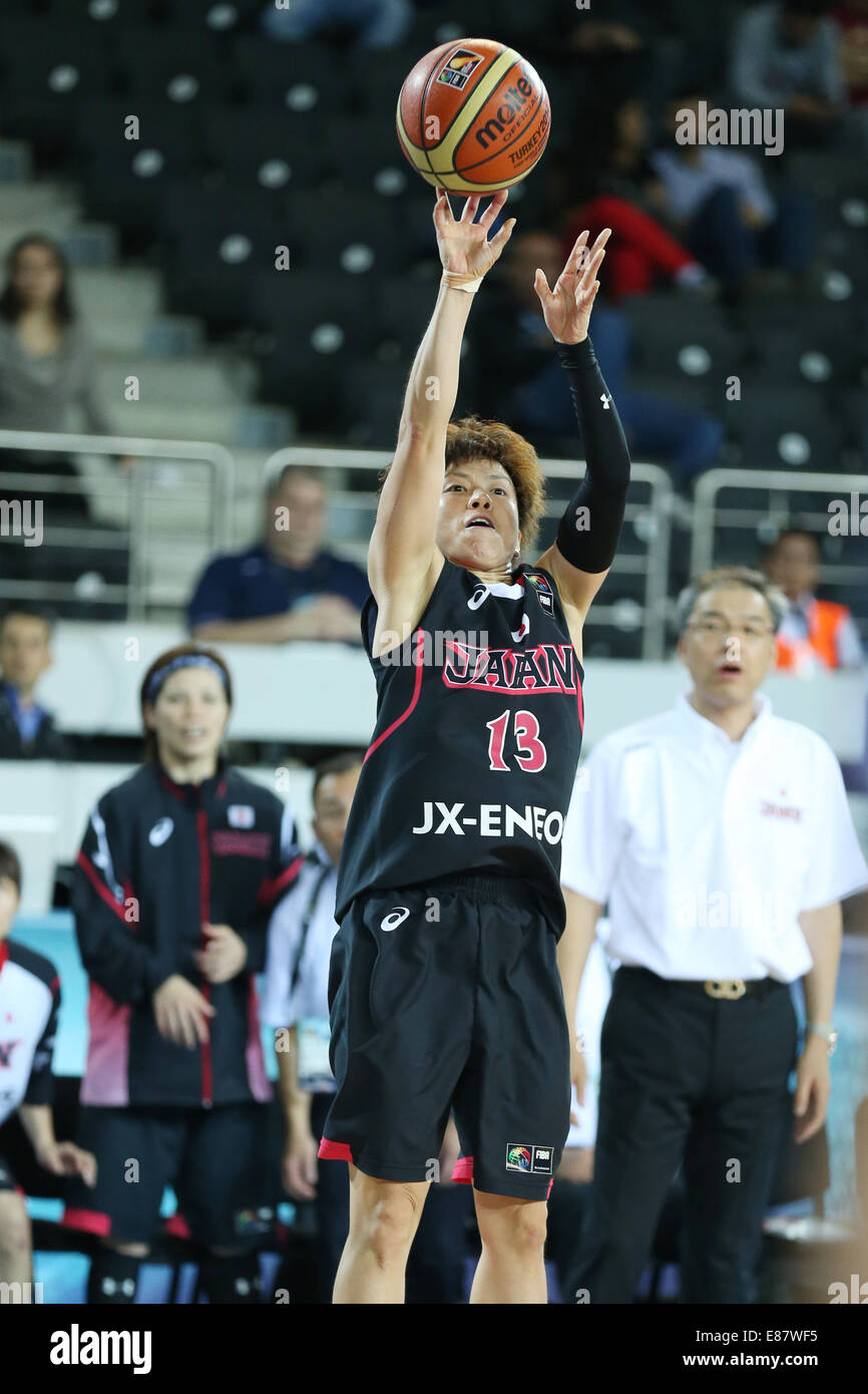 Ankara, Turchia. Il 30 settembre, 2014. Yuko Oga (JPN) Basket : 2014 FIBA Campionato Mondiale per il gruppo di donne una corrispondenza tra il Brasile 79-56 Giappone a Ankara Arena di Ankara, Turchia . Credito: Takahisa Hirano/AFLO/Alamy Live News Foto Stock