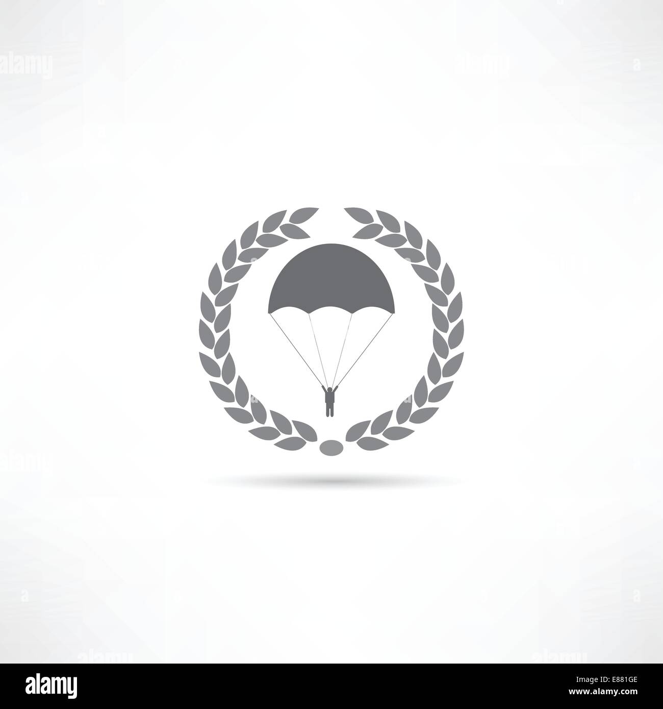 icona di paracadute Illustrazione Vettoriale