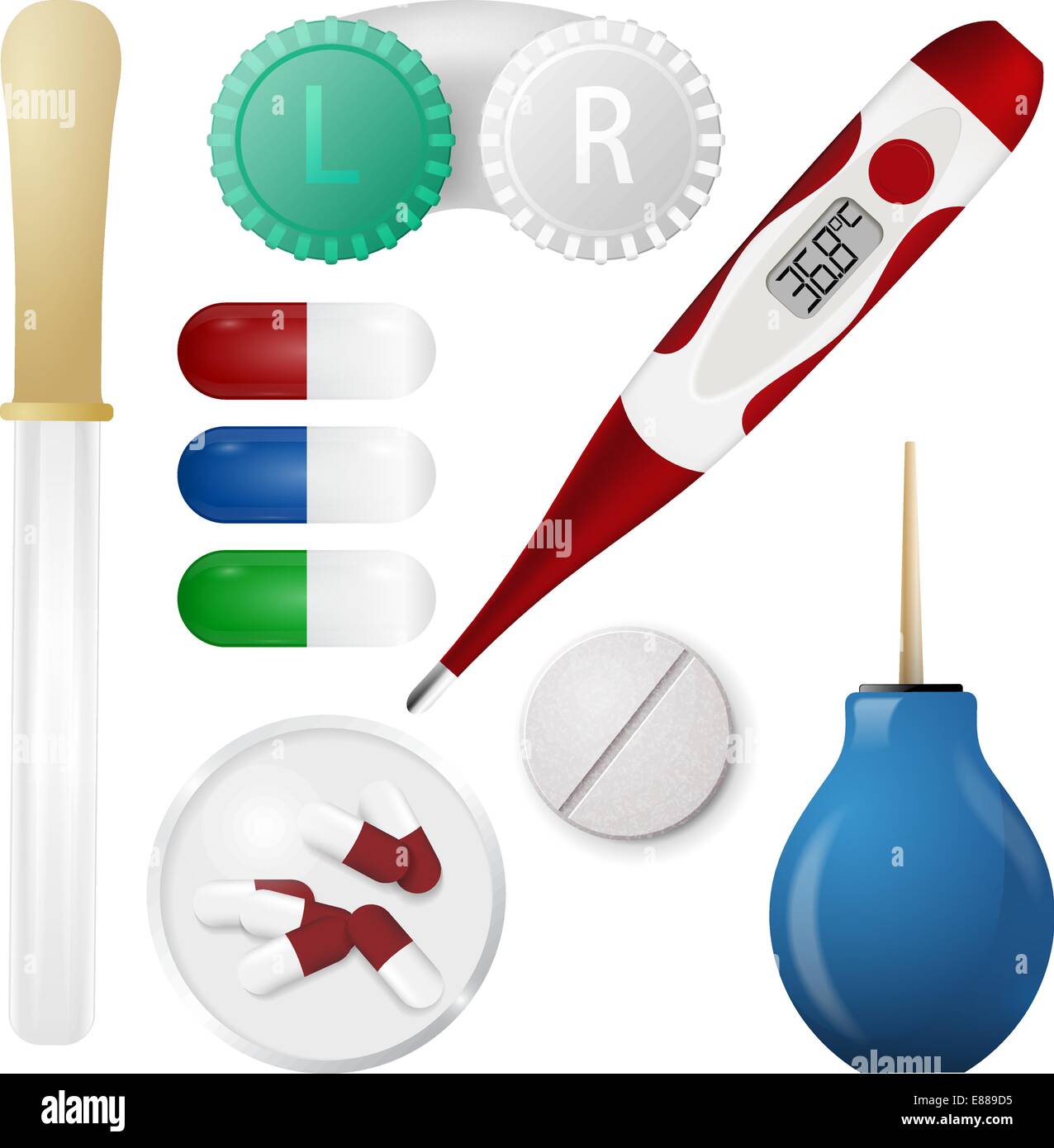 Serie di argomenti medici Illustrazione Vettoriale