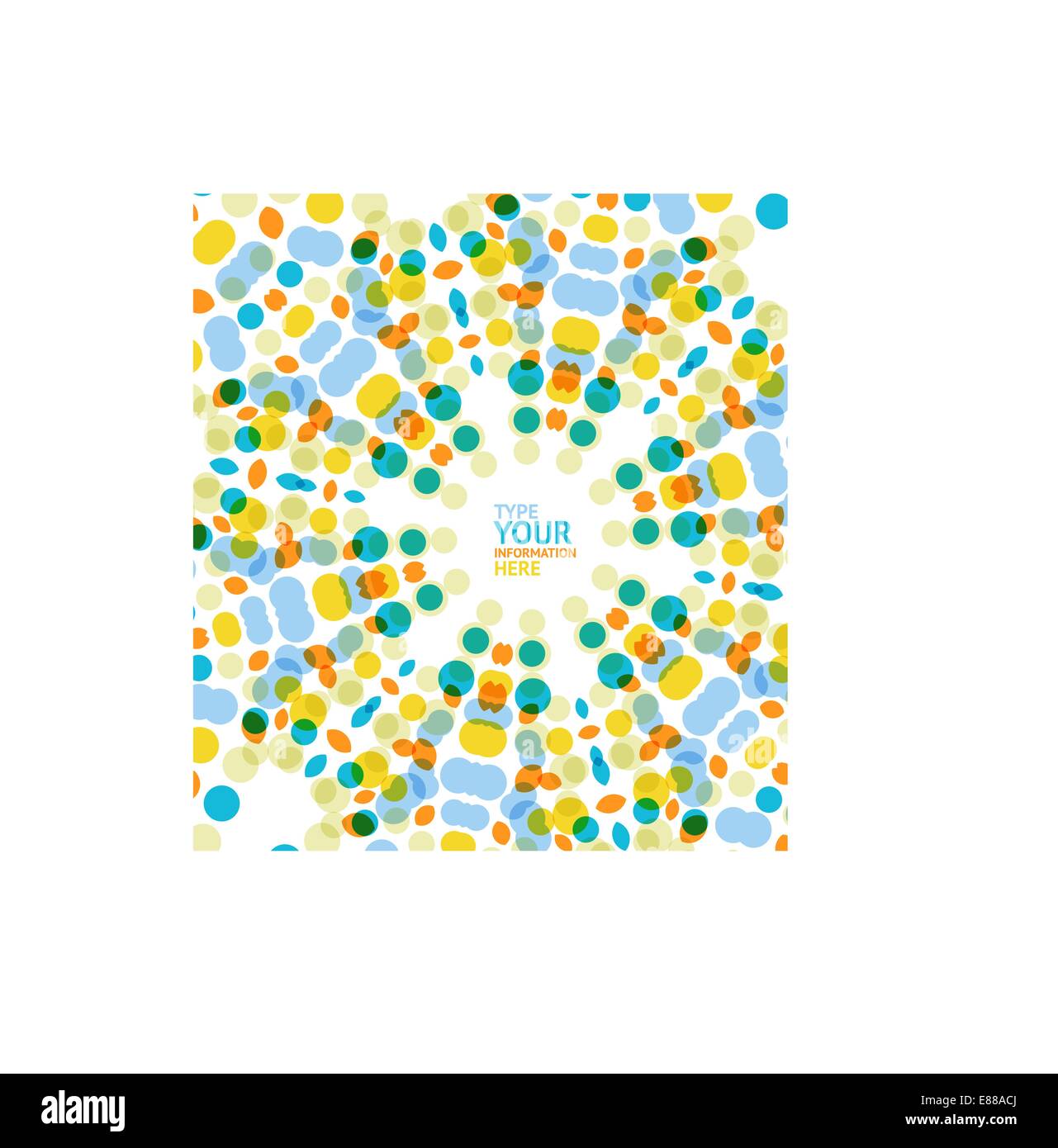 Cerchio di vettore di disegno geometrico sfondo mosaico Illustrazione Vettoriale