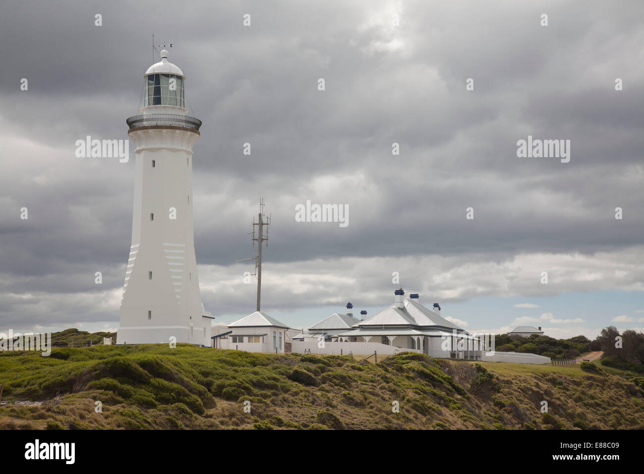Green Cape Lighthouse e cottage ben Boyd National Park South Coast NSW Australia Foto Stock