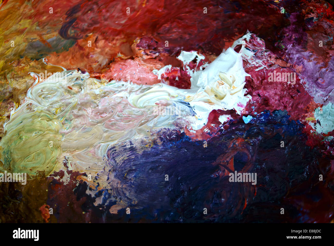 Pittura ad olio Mixed Foto Stock