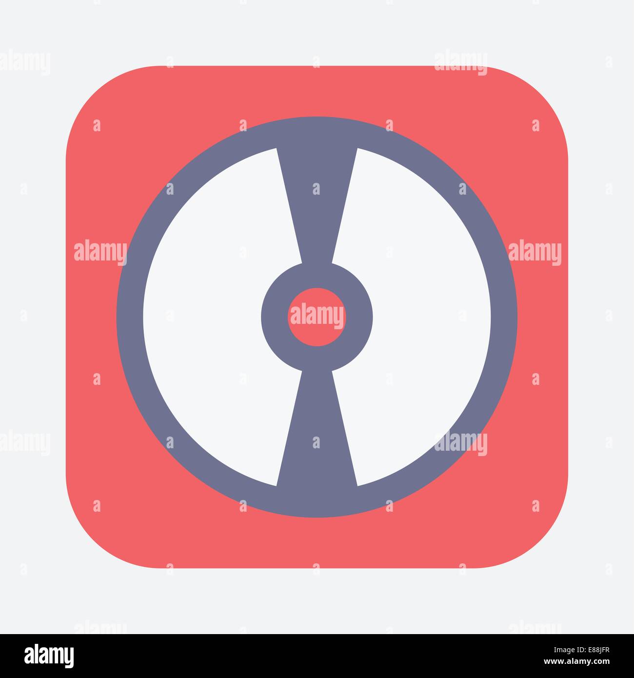 Icona del disco ottico Illustrazione Vettoriale
