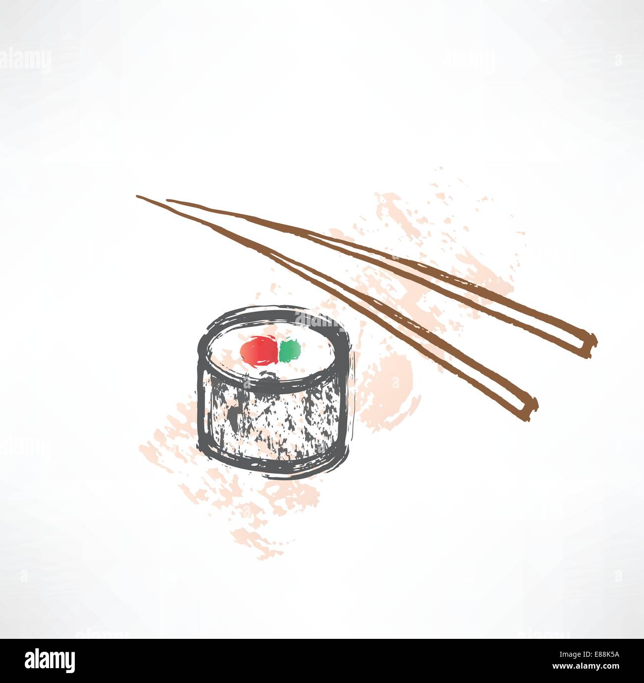 icona di sushi Illustrazione Vettoriale