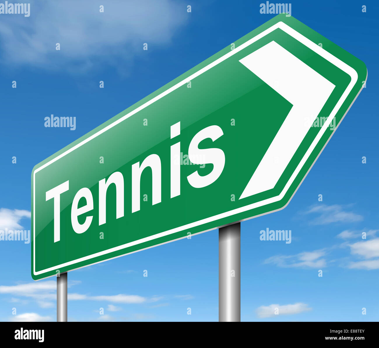 Concetto di tennis. Foto Stock