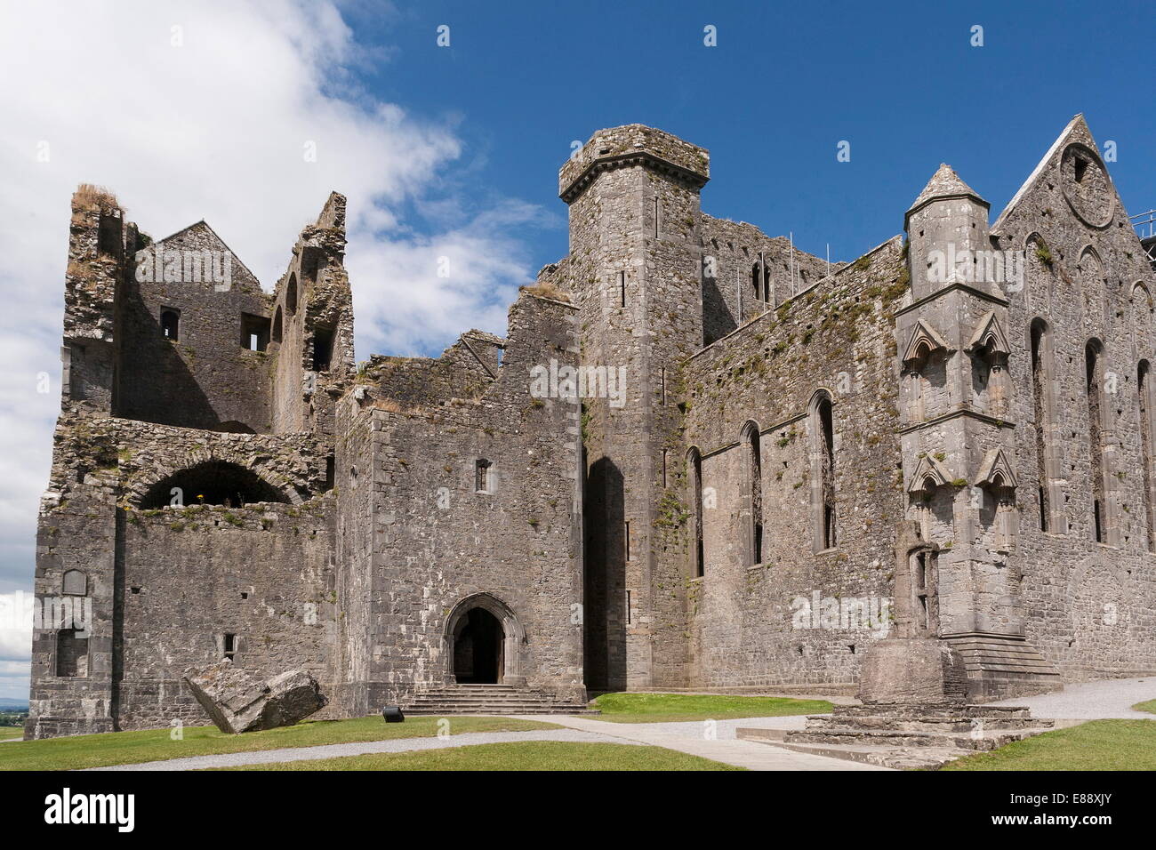 Rocca di Cashel, nella contea di Tipperary, Munster, Repubblica di Irlanda, Europa Foto Stock