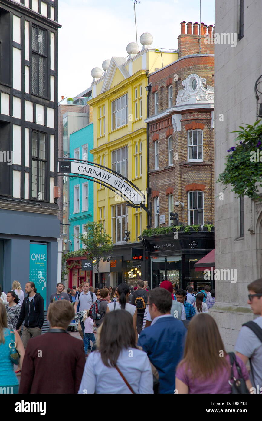 Carnaby Street, London, England, Regno Unito, Europa Foto Stock