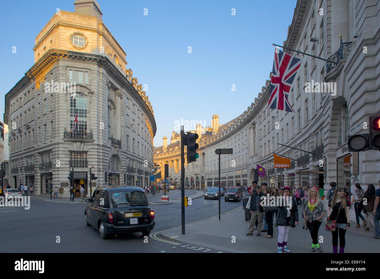 Regent Street, Londra, Inghilterra, Regno Unito, Europa Foto Stock