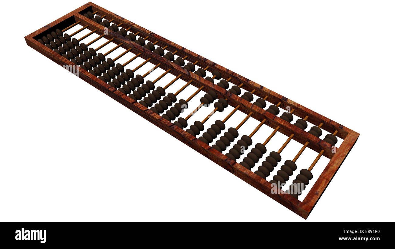 Abacus contabili per adv o altri usi Foto Stock