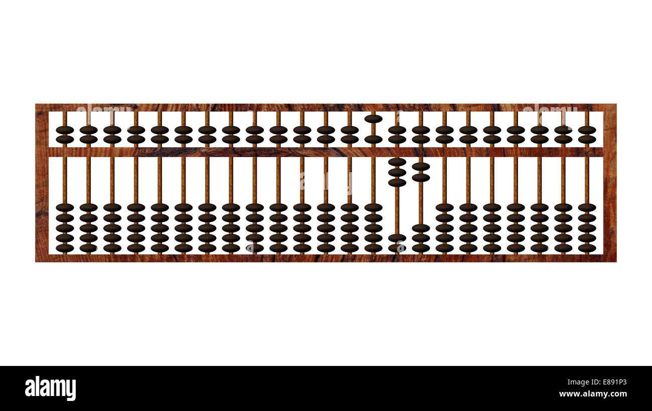 Abacus contabili per adv o altri usi Foto Stock