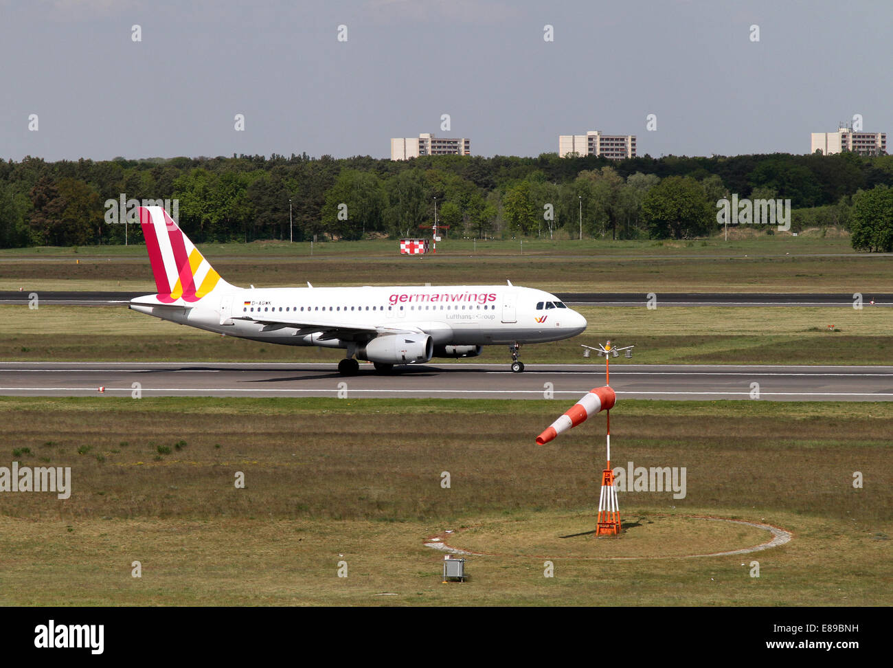 Berlino, Germania, Airbus A319 della compagnia aerea ali tedesco Foto Stock