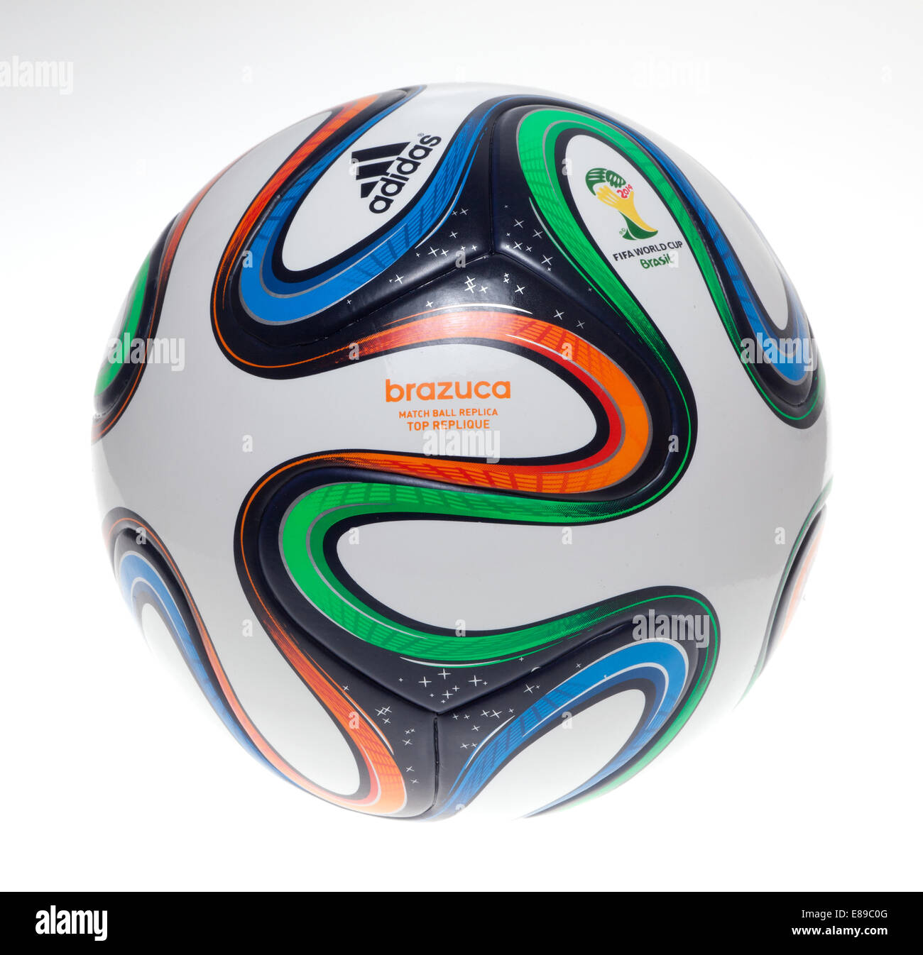 Berlino, Germania, official match ball della Coppa del Mondo FIFA Brasile 2014 Foto Stock